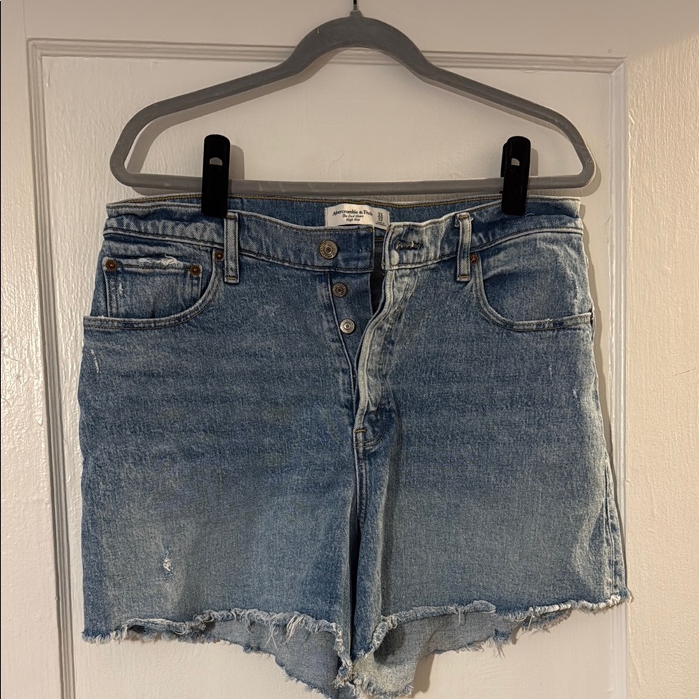 Abercrombie & Fitch Denim High Rise Dad Short Curve Love